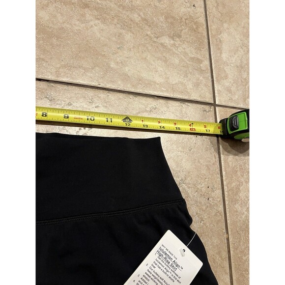 Lululemon Skirt Womens 12 Balck Align High Rise Built In Liner Athletic Lycra - Picture 4 of 5